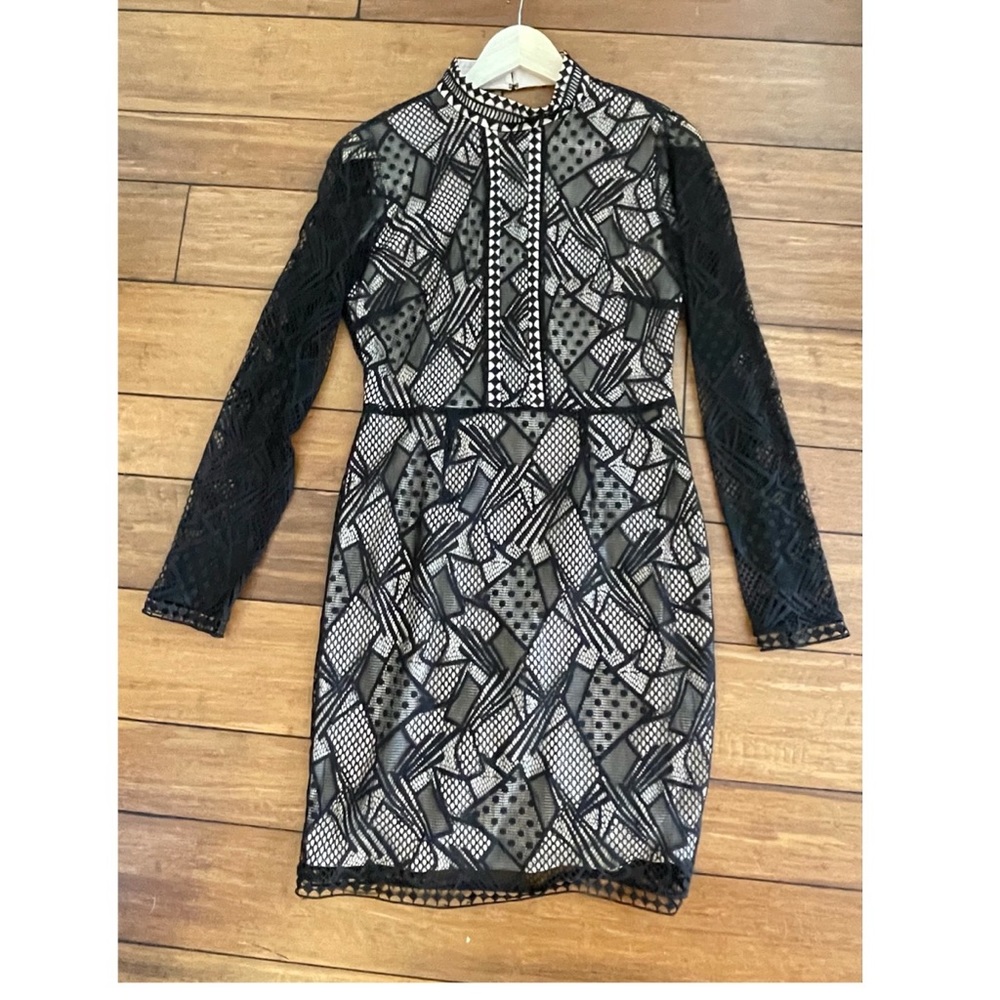 black lace dress